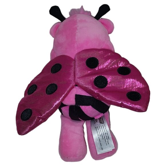 Care Bears Love-A-Lot Bear Plush Toy With Rainbow Belly & Pink Ladybug Wings - Picture 2 of 12